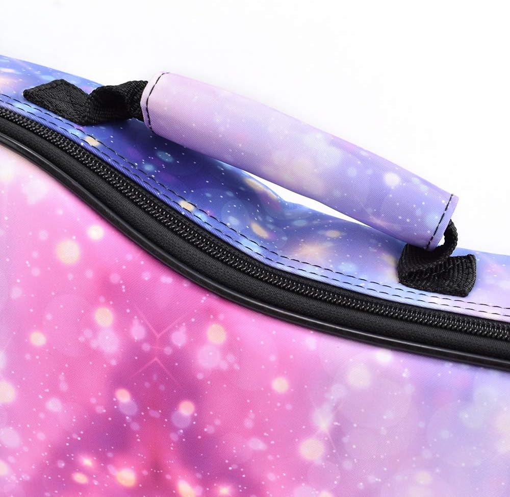 Cloudmusic star pattern ukulele bag front accessory pocket open