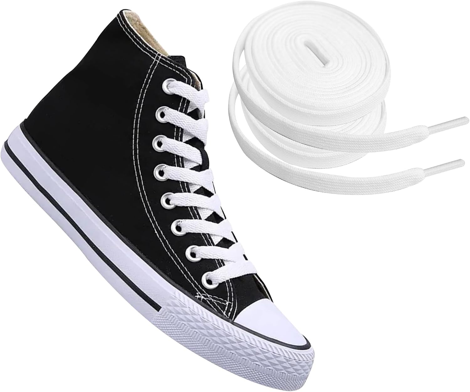 Topdatry elastic shoe laces front view packaging