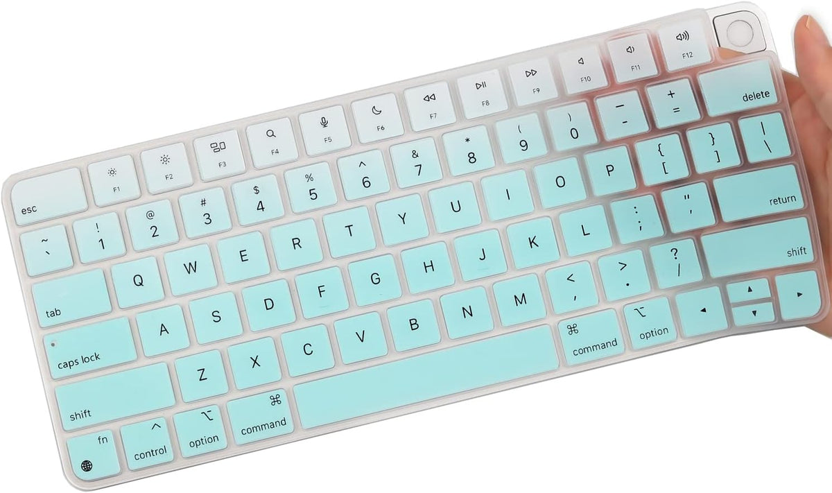 Keyboard Cover for iMac 24 Inch with M4/M3/M1 2024-2021, Apple Magic Keyboard 3 with Touch ID A3118 A2449, Mac mini Desktop M4 M2 M1 Chip Keyboard Accessories Ultra Thin Silicone Skin (Clear) - Image 14