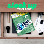 ORBIT WHITE Sweet Mint 120 count large bag perfect for car and desk storage