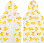 HDE white rubber duck dog bathrobe packaging