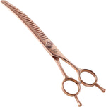 Professional Dog Grooming Scissors Pet Curved Chunker Shears 7.0'' Extremely Sharp Blades 440C Steel Thinning Scissors Durable Smooth Motion & Fine Cut for Dogs and Cats (Multicolored) - Image 11
