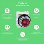 Schneider Electric Harmony series contact block close up
