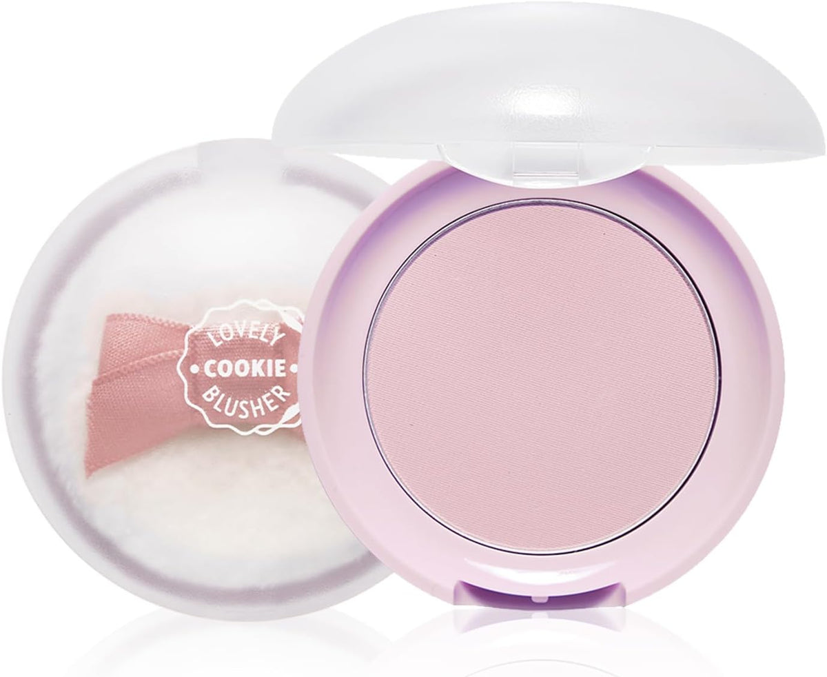 ETUDE Lovely Cookie Blusher - Apricot Peach Mousse 4g | Glowing & Natural Powder Blush with Long-Lasting Sebum Control | Easy Application | Korean Makeup, Perfect for Gift - Image 10