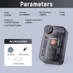 Close up of Aquasmith air pump airflow adjustment dial