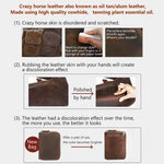 Crafting handmade leather wallet and earrings using cowhide sheet
