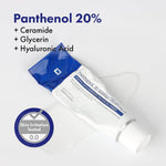 Back panel details of Tosowoong daily skin barrier care cream with ceramides and hyaluronic acid