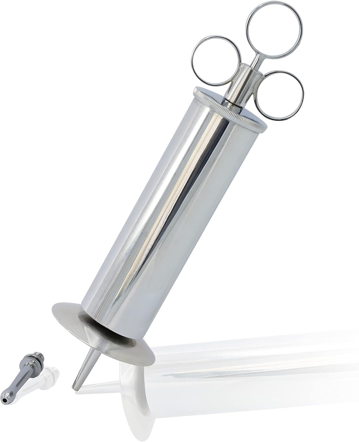 OdontoMed2011® EAR WAX REMOVAL SYRINGE 3 OZ - BRASS WITH CHROME FINISH IDEAL FOR HOUSEHOLD, EMT, FIREFIGHTER, STUDENT, SCHOOL AND HOBBY ODM - Image 1