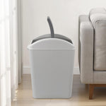Kekow plastic garbage bin with swing-top lid open