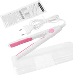 Gegong 2 in 1 mini hair straightener front view for travel