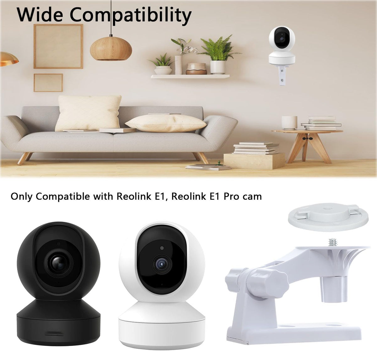 Tekcam adjustable camera ceiling mount angled view