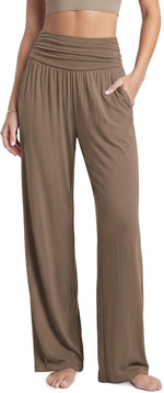 ODODOS Women's Wide Leg Palazzo Lounge Pants with Pockets Light Weight Loose Comfy Casual Pajama Pants-26/28/30"/32" Inseam - Image 12