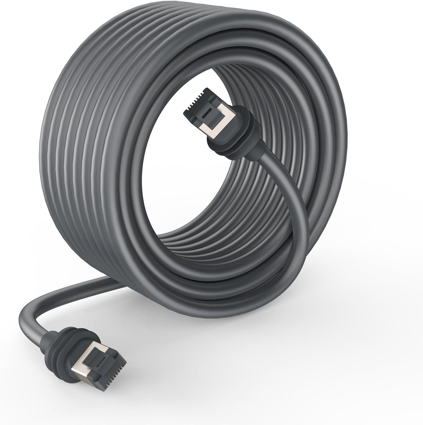 CatBose Starlink Gen 3 replacement cable front view showing the premium gray outdoor jacket layout.