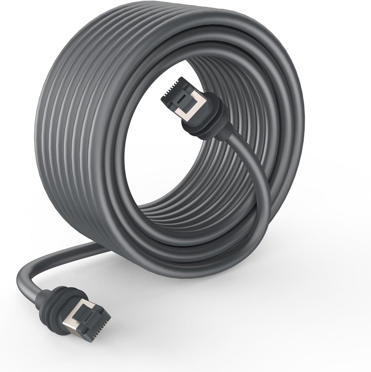 CatBose Starlink Gen 3 replacement cable front view showing the premium gray outdoor jacket layout.