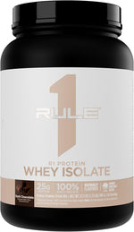Rule 1 Naturally Flavored R1 Protein Whey Isolate front view workout supplement