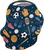 LBCASA baby seat cover used as a lightweight breathable blanket for resting.