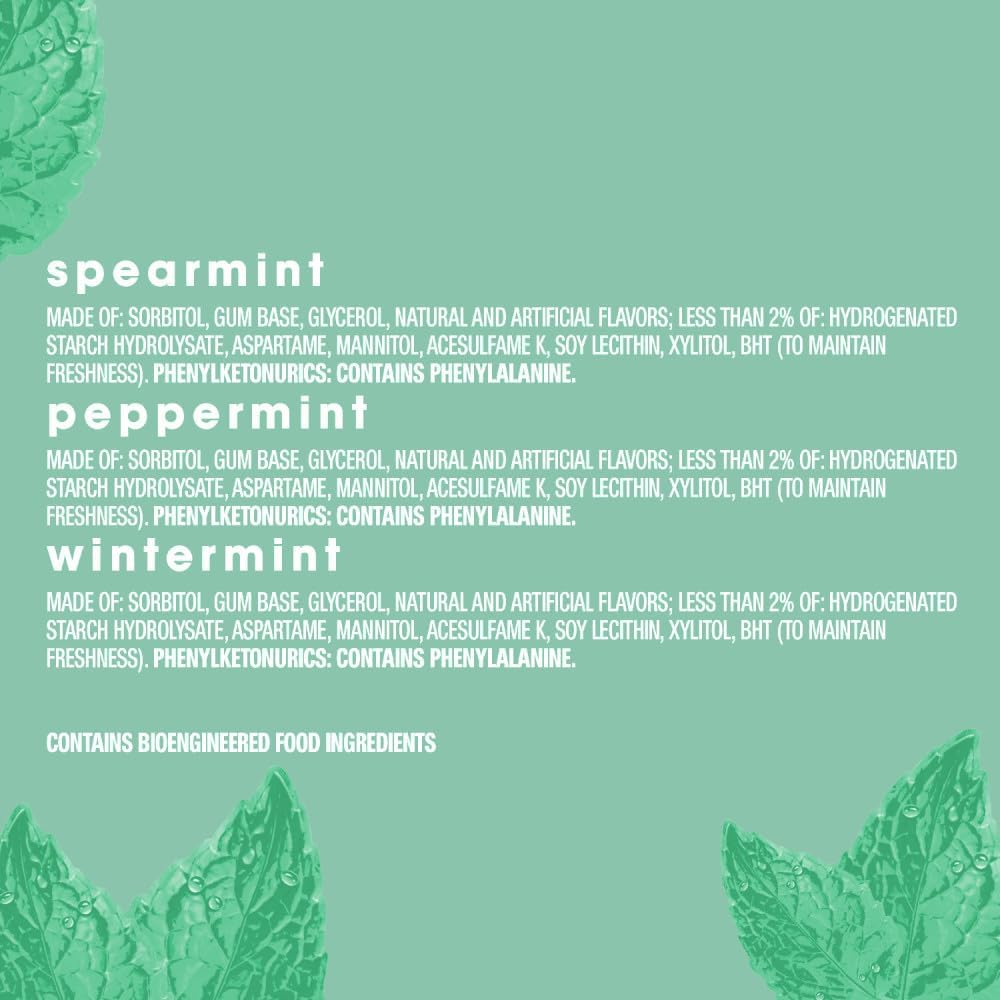 ORBIT Peppermint, Spearmint, & Wintermint Assorted Sugar Free Chewing Gum Bulk Pack, 13.4 oz 200-Piece Bag - Image 9