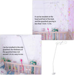 Weiyirot baby cot net holder assembled height view