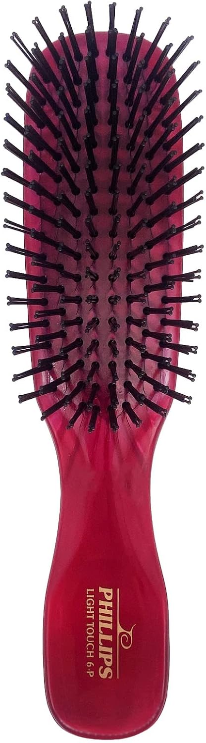Phillips Brush Light Touch 6 Detangling Hair Brush, Full Size Emerald Green | Flexible Nylon Bristles, Gentle Detangling & Smoothing for All Hair Types, 7.75 Inch Daily Use Hairbrush - Image 10