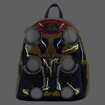 Loungefly Marvel Thor mini backpack lifestyle shoulder strap view