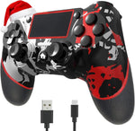SZYUYU wireless controller for PS4 front view in flame white finish