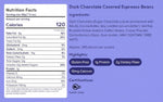 Two pound bag of dark chocolate espresso beans by Nuts.com
