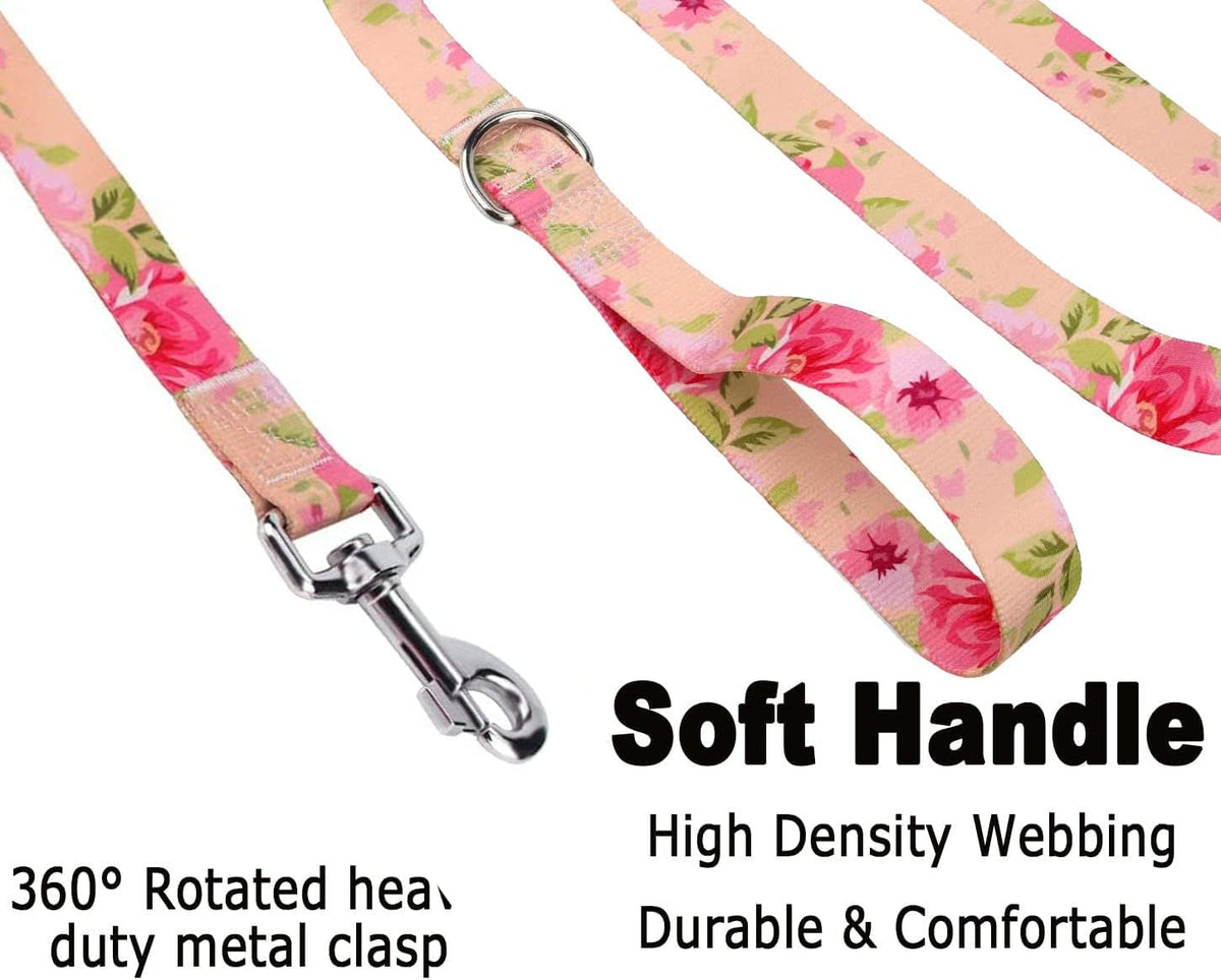 Close-up of Mihqy soft ethnic style dog collar quick-release buckle