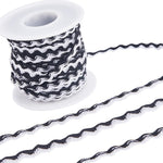 GORGECRAFT 17.5 Ydsx 8mm Wave Bending Fringe Trim Rick Rack Trim Red White RIC Rac Woven Braided Fabric Ribbon for DIY Sewing Crafts Wedding Dress Embellishment Lace Party Gift Wrapping - Image 10