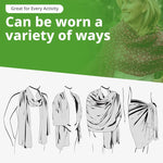 Insect Shield Versatile Wrap folded flat showing full dimensions
