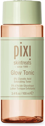 Pixi beauty exfoliating toner and serum components from the glow collection.