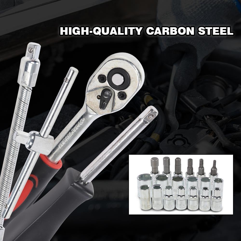 G-PLUS tool set rubber grip handle detail