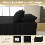 CozySmile luxury wrinkle-free sheet set folded neatly