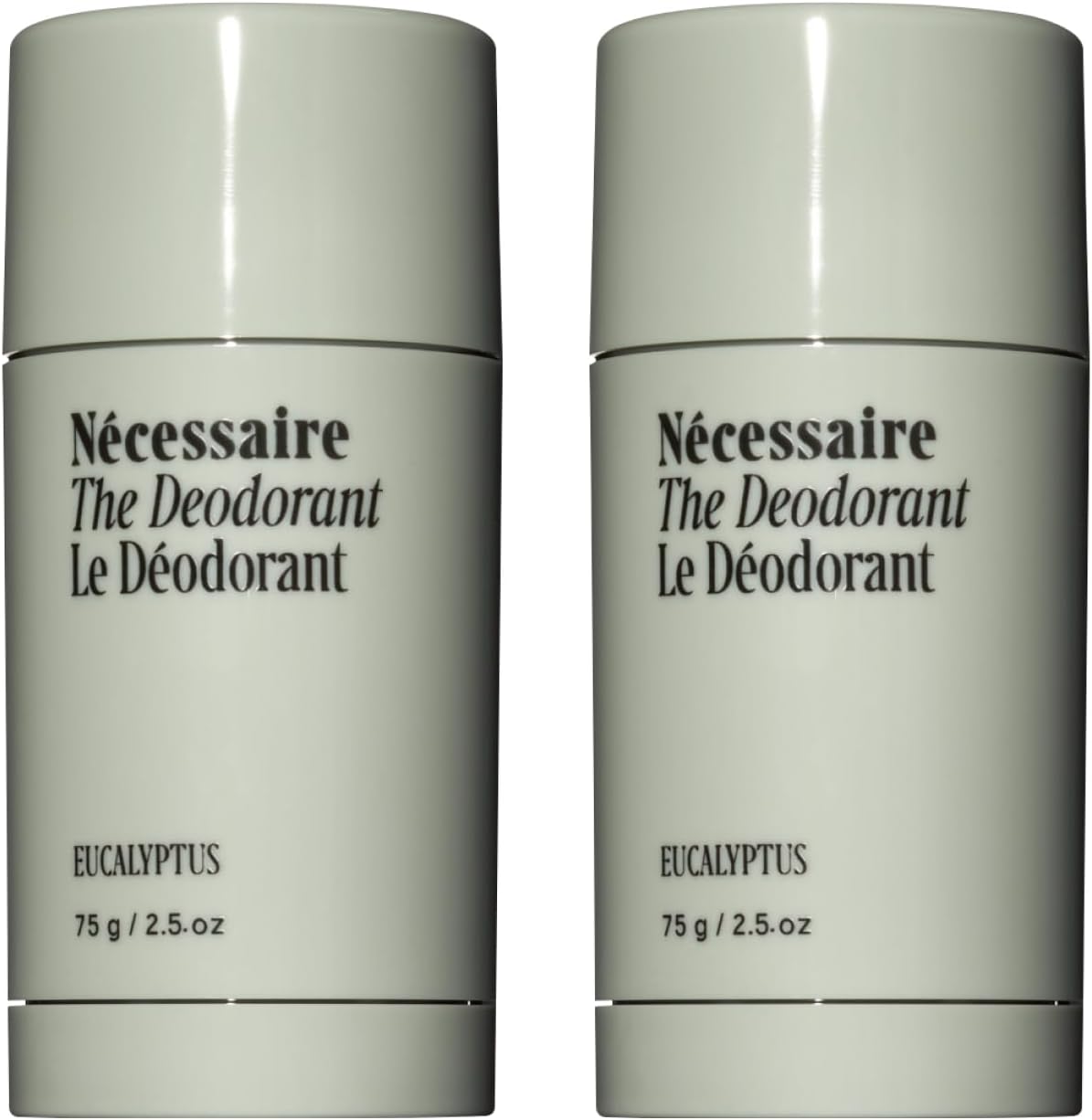 Ncessaire The Deodorant Duo Eucalyptus | Natural Aluminum Free Deodorant For Women & Men. Extra Strength Treatment with Mandelic Acid. Free of Baking Soda, Ozokerite & Parabens (75 g/2.5 oz) - Image 1