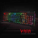 Redragon K580 gaming keyboard angled view showing keycaps
