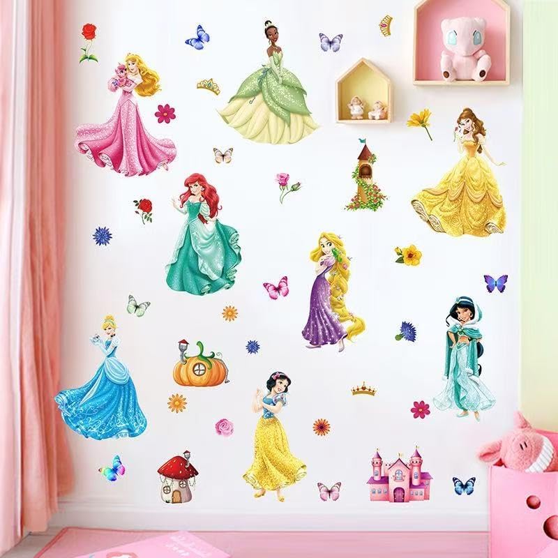Hanisna Princess Series Royal Castle Wall Decals front view