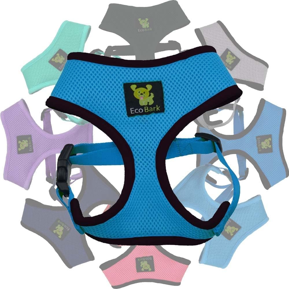EcoBark Dog Harness, Soft Mesh No Pull & No Choke Vest, Green, XL | Luxurious Eco Friendly Over the Head Vest Harness, Padded Breathable Body Halter, for Large Puppies & Medium Breeds - Image 9