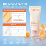 I'm From Apricot Sherbet Pack Cleanser texture closeup