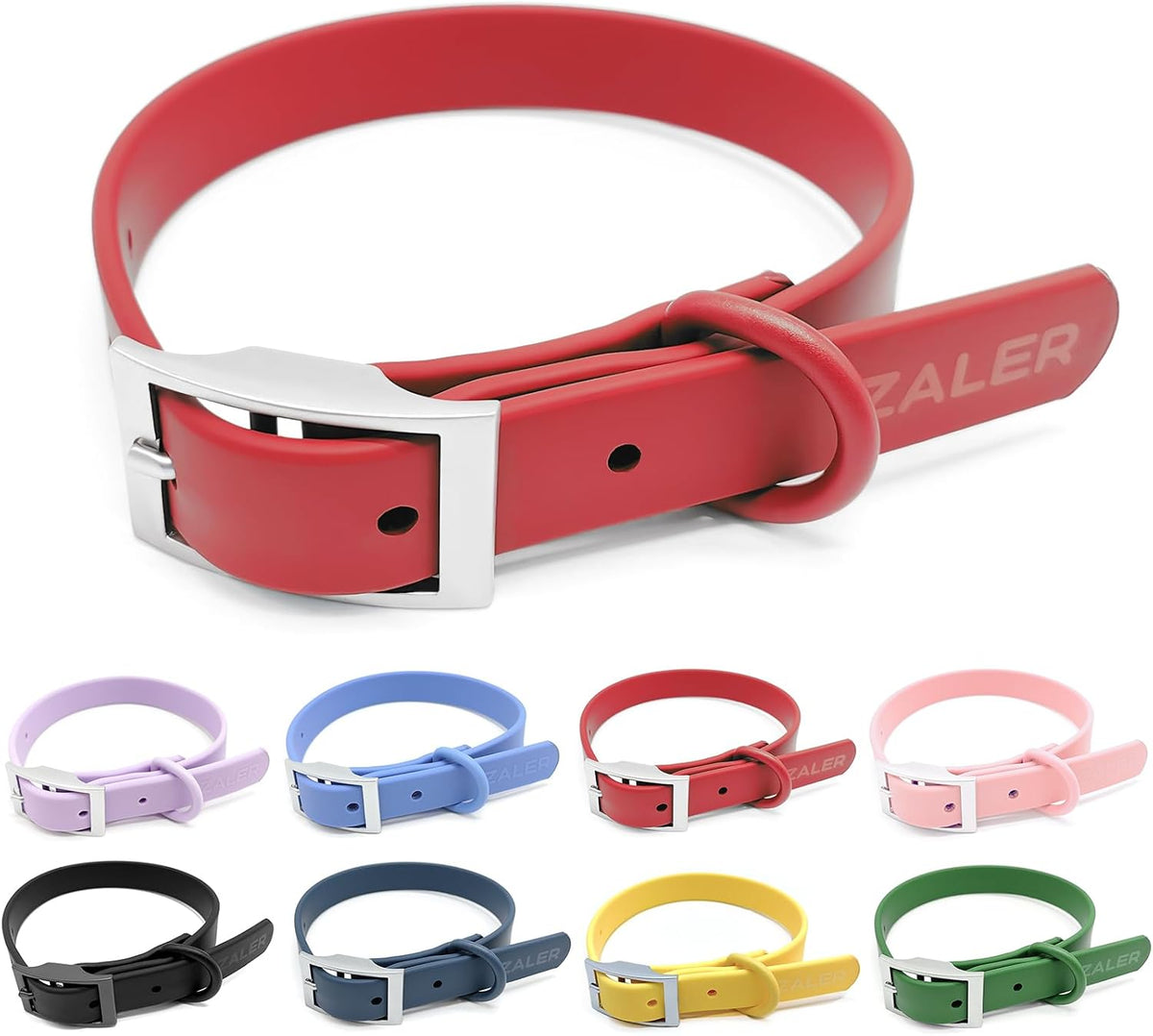 ZALER Waterproof Dog Collar, Adjustable Odor Proof Dog Collars Easy to Clean, Soft Comfortable Pet Collars for Large, Medium Small Dogs (Black, M(Length:11.4''-15.4''; Width:0.75'')) - Image 15