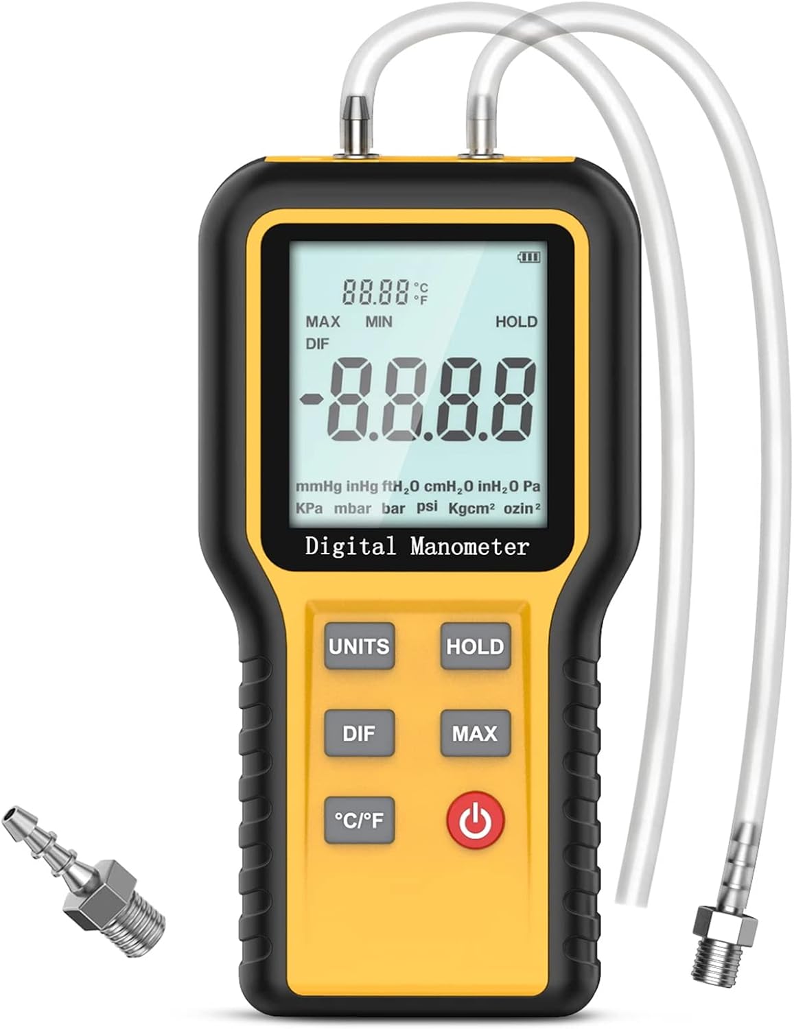 LYCEBELL digital manometer front view air pressure meter