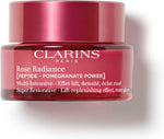 Clarins super restorative rose radiance face moisturizer front view bottle