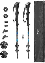 Cascade Mountain Tech Trekking Poles - Carbon Fiber Walking or Hiking Sticks with Quick Adjustable Locks - Image 9