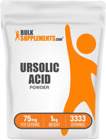BulkSupplements plant based ursolic acid powder serving size instructions.