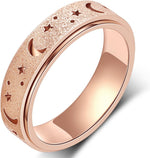 Mhwtty anxiety relief fidget spinner ring front view