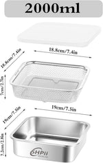 SHPii kitchen prep container with PE lid