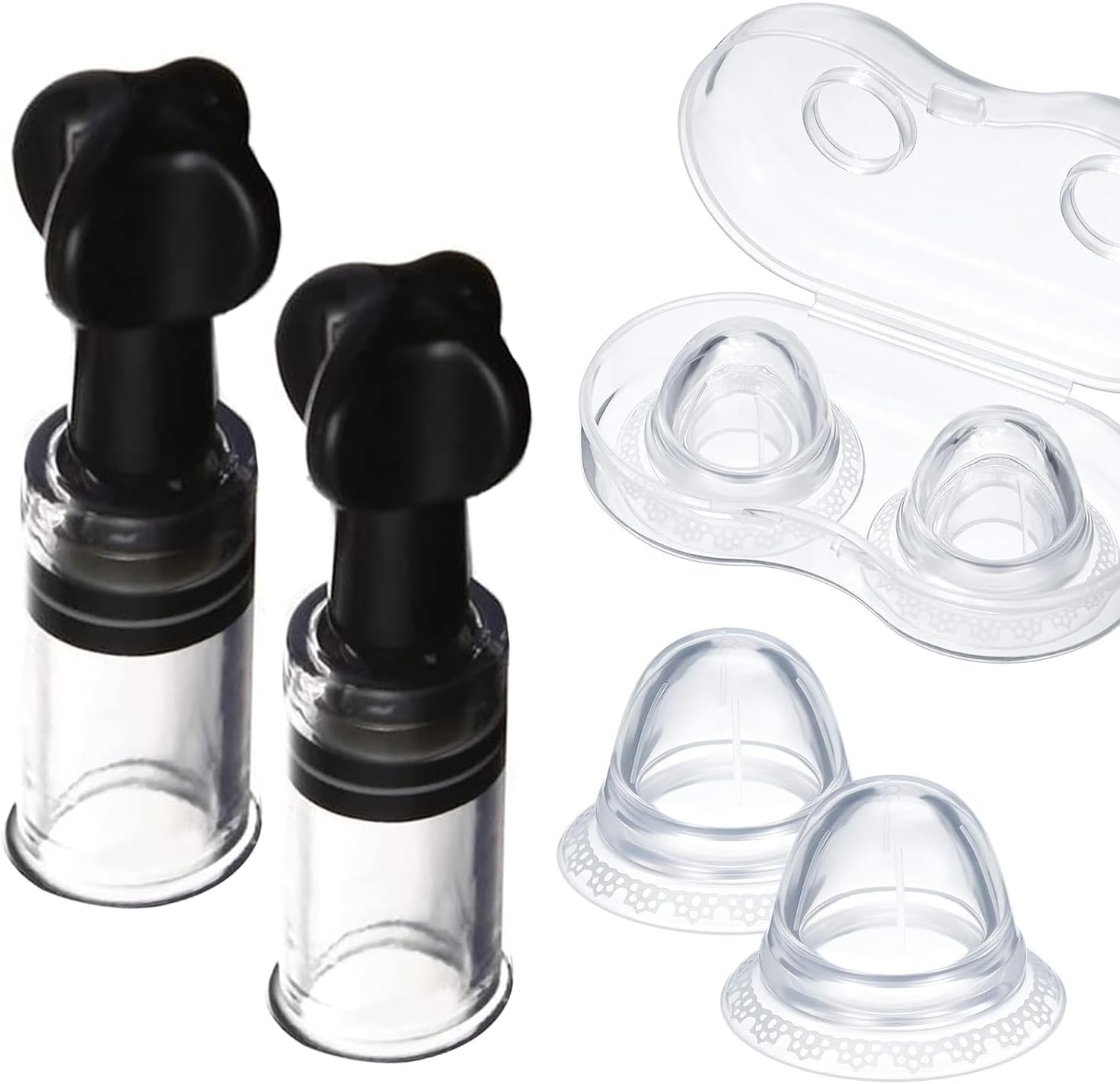 Lnazcnz 4 Pcs Nipple Corrector set for breastfeeding support