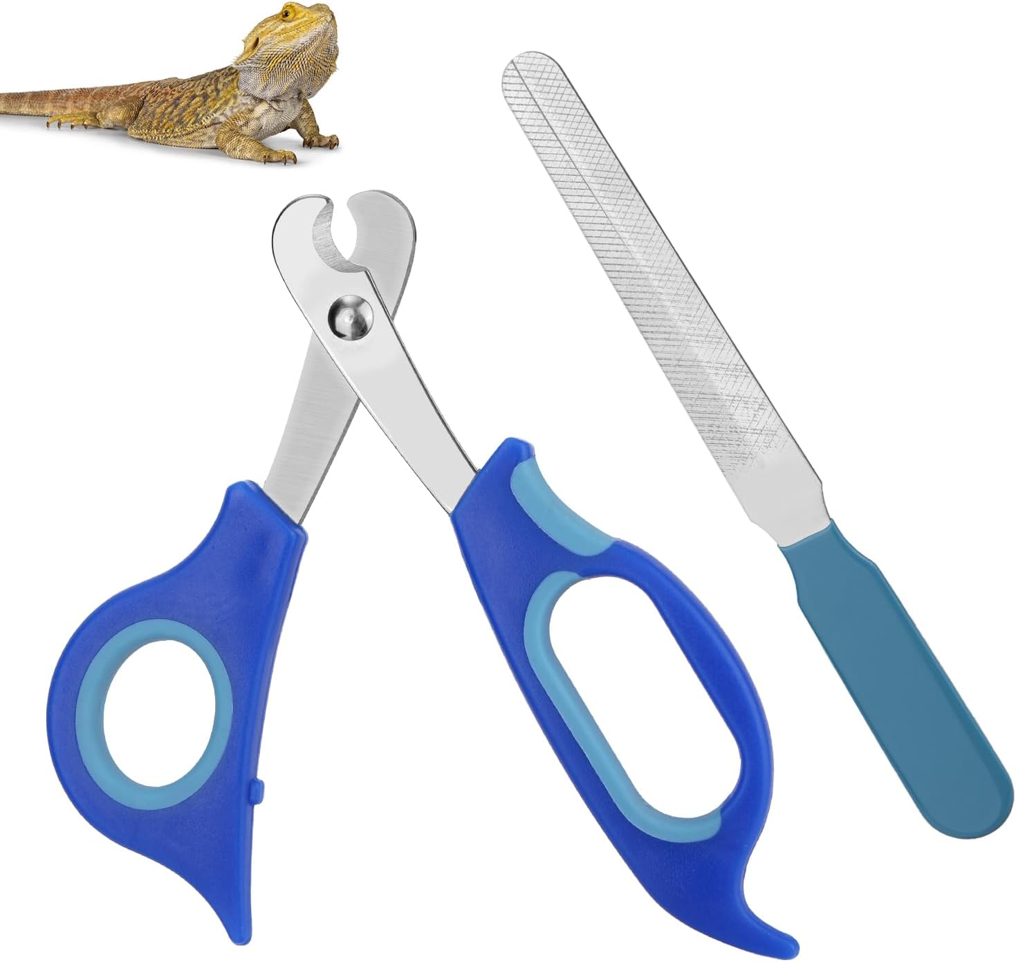 BOXOB bearded dragon nail clippers front view stainless steel trimmer