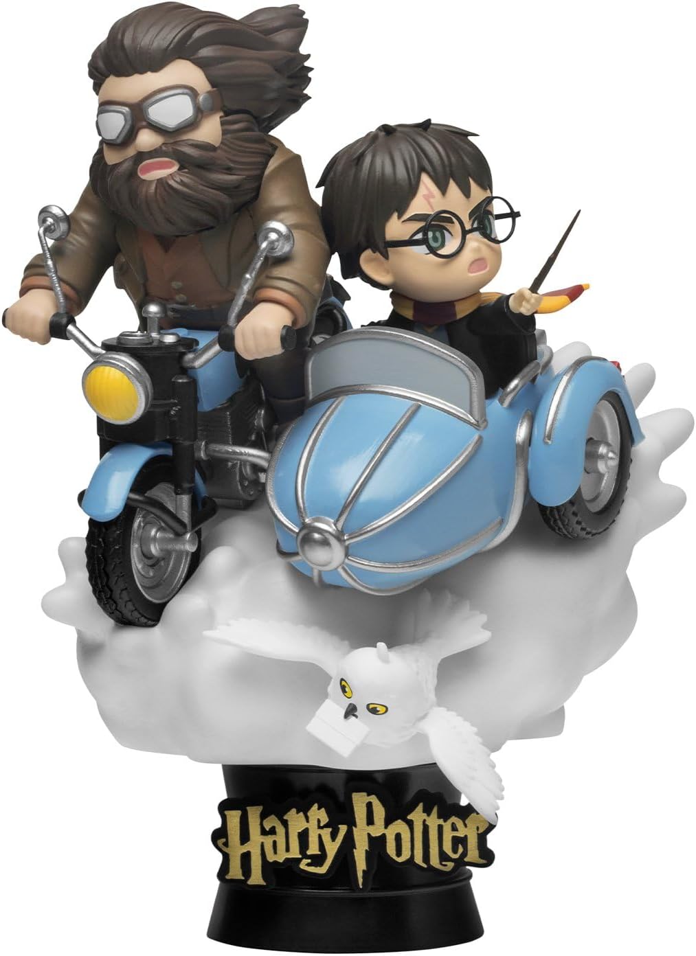 Beast Kingdom Harry Potter Hagrid and Harry statue front view collectible