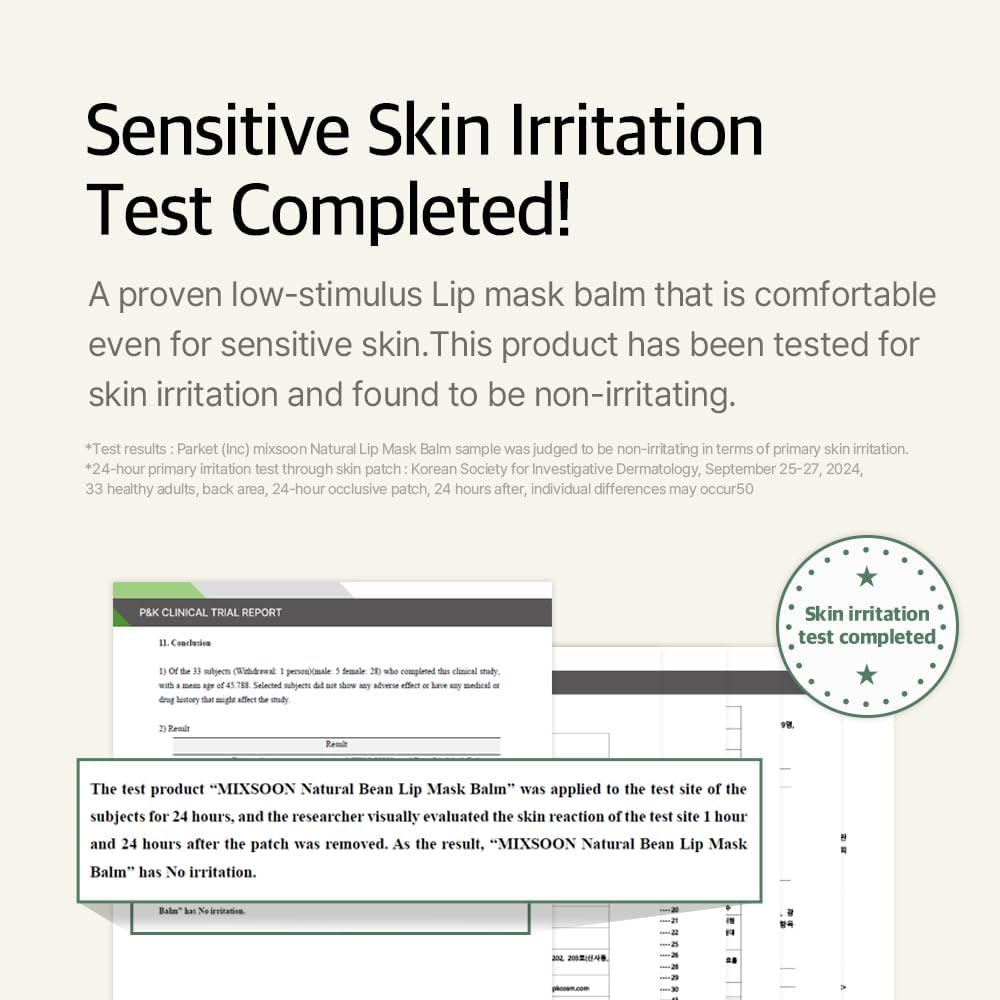 Mixsoon intensive moisture lip barrier cream with shea butter and jojoba oil.