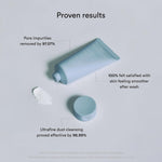 Abib skincare tube next to daily cleansing routine essentials
