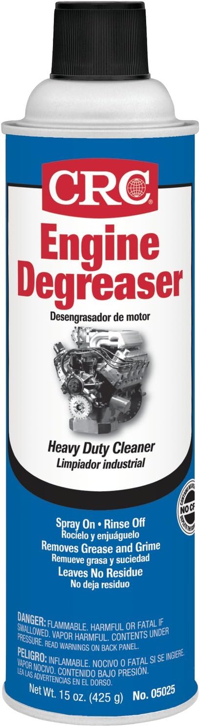 CRC Engine Degreaser fifteen ounce can front view showcasing heavy duty automotive cleaning spray.